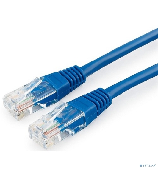 Патч-корд медный UTP Cablexpert PP10-1M/B cat.5e, 1м, литой, многожильный, синий