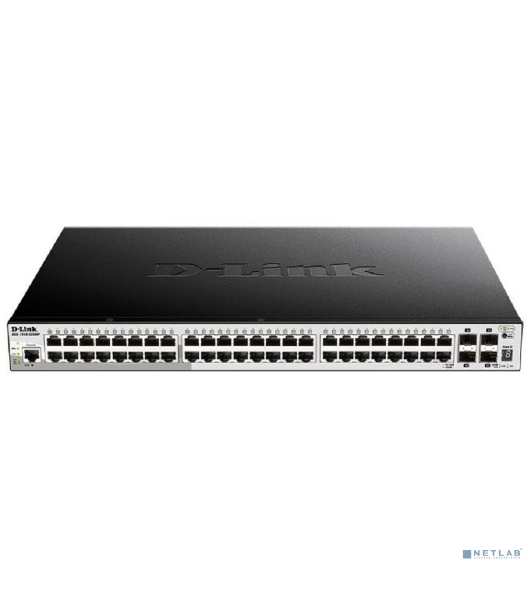 Коммутатор D-Link DGS-1250-52XMP/A1A, 48×1 Гбит/с + 4×10 Гбит/с SFP+, управляемый