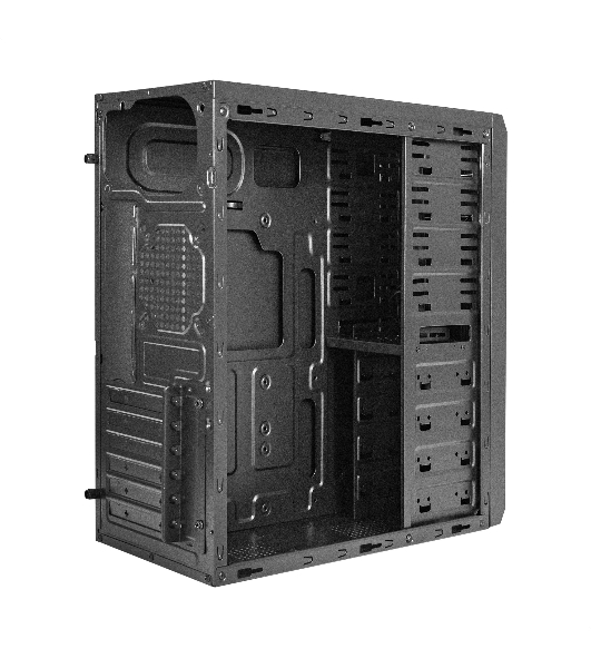 Компьютерный корпус Miditower ExeGate UN-605B Black, ATX, (без БП), 2*USB, Audio, замок блокировки кнопки питания
