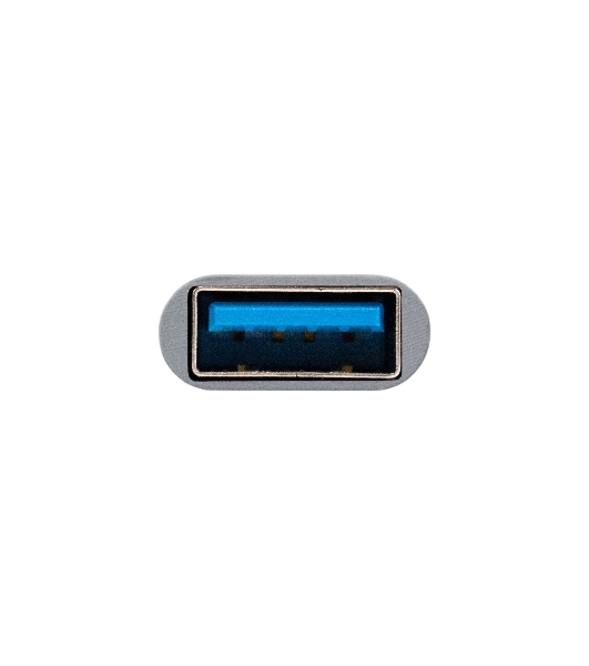 USB-концентратор 7-в-1 ExeGate DUB-761C3 (кабель-адаптер USB Type-A + Type-C --> 6xUSB2.0, 1xUSB3.0, Plug&Play, серебристый)