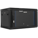 Шкаф телекоммуникационный настенный Hyperline TWB, 19', 6U, 367х600х450 мм (ВхШхГ), дверь: металл, разборный, черный, фото7