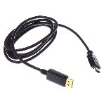 Кабель аудио-видео Buro HDMI (m)/DisplayPort (m) 1.8м. феррит.кольца позолоченные контакты черный, фото 1