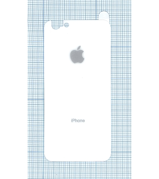 Защитное заднее стекло для iPhone 6/6S белый