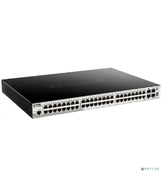 Коммутатор D-Link DGS-1250-52XMP/A1A, 48×1 Гбит/с + 4×10 Гбит/с SFP+, управляемый