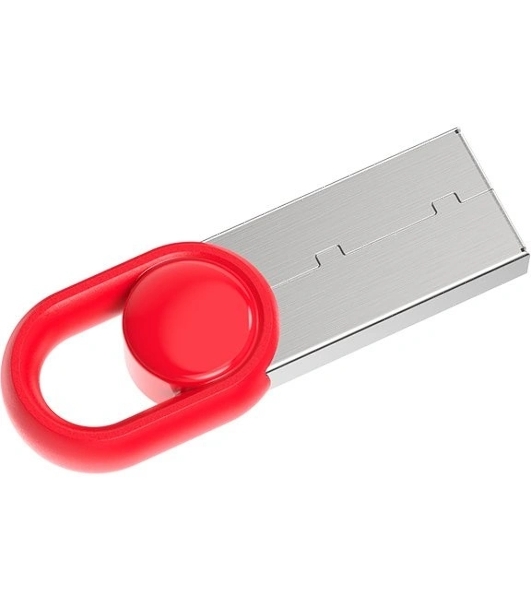 Флешка USB Netac UM2 (NT03UM2N-064G-32RE), 64Gb, USB 3.0, R/W 130/50, серебристый/красный