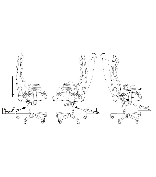 Кресло Knight OUTRIDER черный/фиолетовый, экокожа, 120 кг, механизм качания