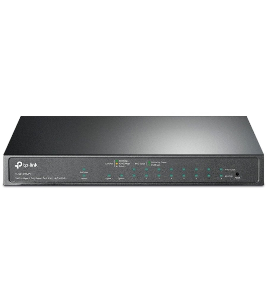 Коммутатор TP-Link TL-SG1210MPE Easy Smart 10-портовый гигабитный с 8 портами PoE+