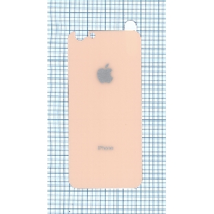 Защитное заднее стекло для iPhone 6/6S золотистый