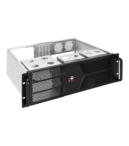 Серверный корпус ExeGate Pro 3U400-07 (RM 19', высота 3U, глубина 400, без БП, 2хUSB)