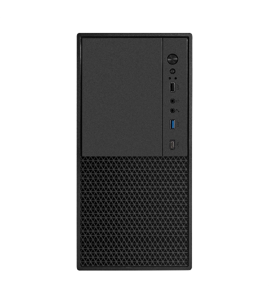 Компьютерный корпус Minitower ExeGate BAA-308MUC (mATX, без БП, 1хUSB+1хUSB 3.0+1хTypeC, HD Audio, черный)