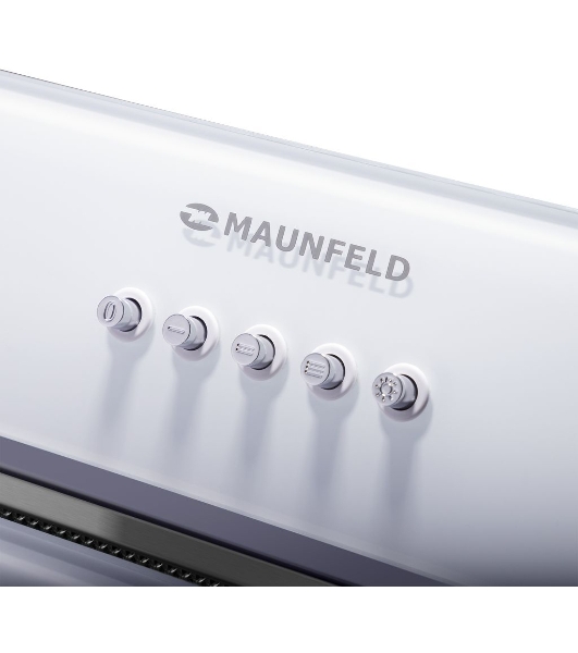 Вытяжка встраиваемая Maunfeld TRAPEZE 601GG белый, 60 см, 1150 куб. м/ч, 54 дБ