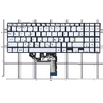 Клавиатура для ноутбука Asus VivoBook X513E серебристая, фото2
