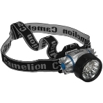 Фонарь Camelion LED5323-19Mx (фонарь налобн, металлик,19 ультра ярк LED, 4 реж, 3XR03 в компл, пласт, блис), фото3