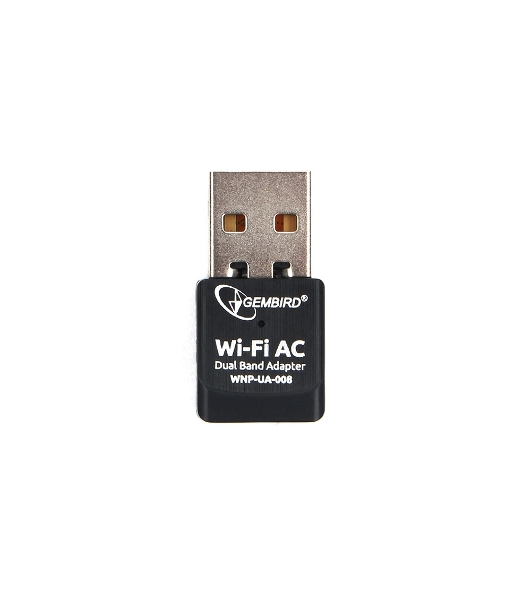 Сетевой двухдиапазонный Wi-Fi мини USB-адаптер Gembird 600 Мбит, USB, 802.11b/g/n/ac/а