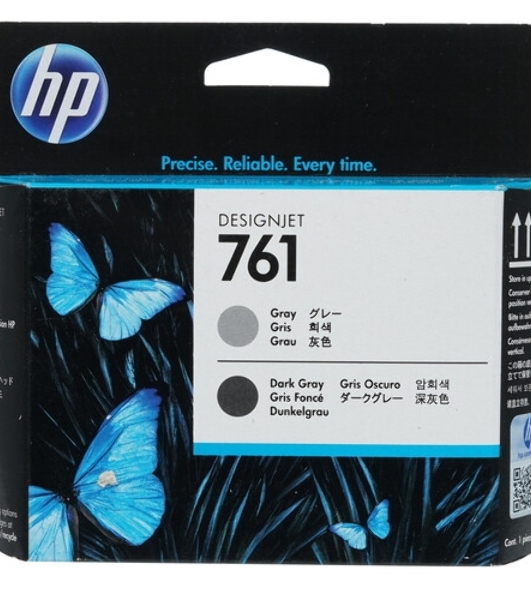 Картридж струйный HP 761 CH647A темно-серый/серый печатающая головка для HP DJ T7100