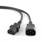 Кабель питания сист.блок-монитор Cablexpert PC-189, 1.8м, C13-C14, 6А, черный, с заземлением, фото 1
