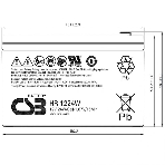 Батарея для ИБП CSB HR 1224W (12V, 5.5Ah), фото5