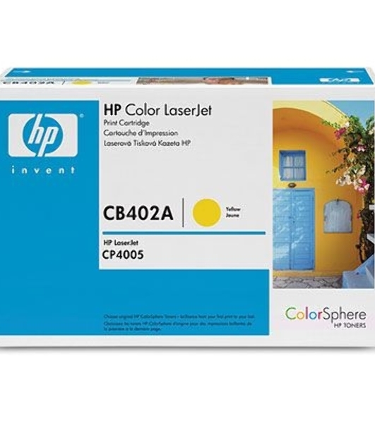 Картридж лазерный HP CB402A желтый CP4005
