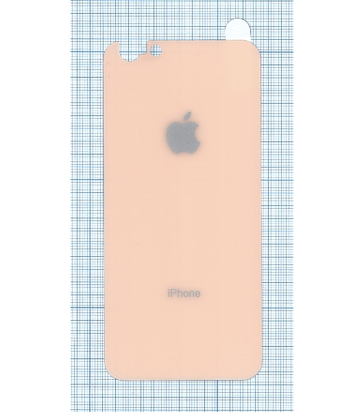 Защитное заднее стекло для iPhone 6/6S Plus золотистый
