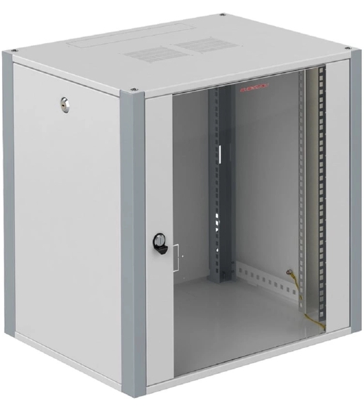 Шкаф коммутационный Sysmatrix (WP 6315.710) настенный 15U 600x350мм пер.дв.стекл 2 бок.пан. 60кг серый IP20