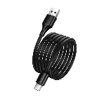 Кабель USB2.0 Hoco AM/Type-C, 3А, X120, 1м, черный, коробка, фото3