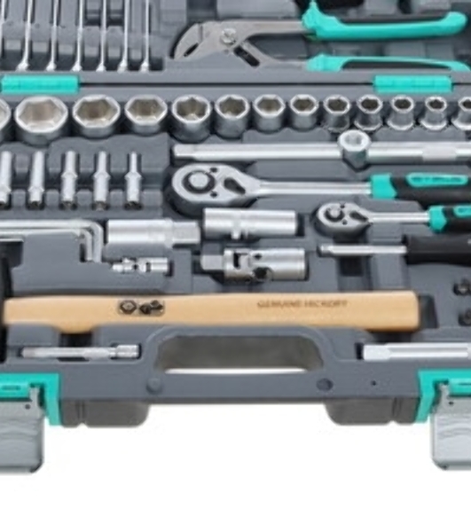 Набор инструментов Stels 141041/2'' 1/4'' CrV пластиковый кейс  76 предм.