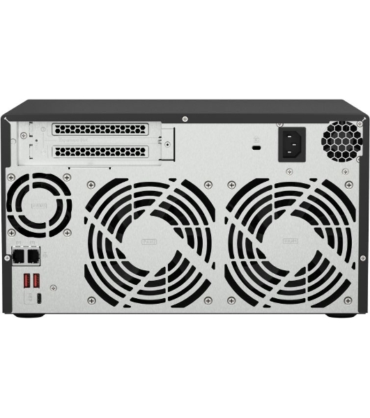 Сетевое хранилище без дисков SMB QNAP TS-873A-8G NAS, 8 trays 3,5'/2,5', 2x2,5 GbE BASE-T, 2 x M.2 NVMe 2280 slots, quad-core AMD Ryzen V1500B 2,2 GHz, 8 Gb SO-DIMM DDR4 (1 x 8 Gb) up to 64Gb (2x32 Gb)