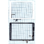 Сенсорное стекло (тачскрин) для iPad Air (A1474, A1475, A1476), белое с кнопкой OEM, фото3