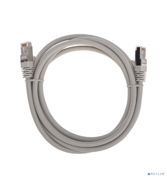 Патч-корд S/FTP Rexant cat.6a (10G), RJ45-RJ45, неэкранированный, 28AWG, LSZH, серый, 2 м