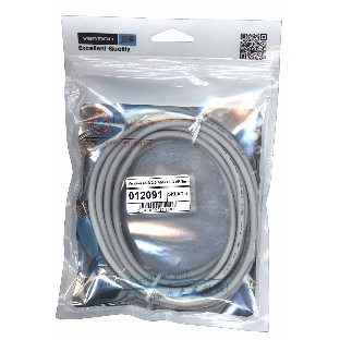Кабель Vention USB 2.0 AM - USB AF 3 м серый круглый