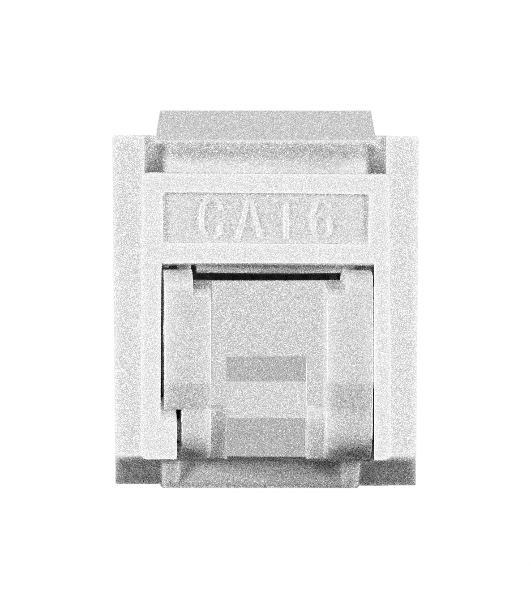 Модуль-вставка Keystone Jack RJ-45 ExeGate KJ-8P8C-U-C6-180SH-Dual (Кат.6, неэкранированная, 180 градусов, со шторками, IDC Krone/110)