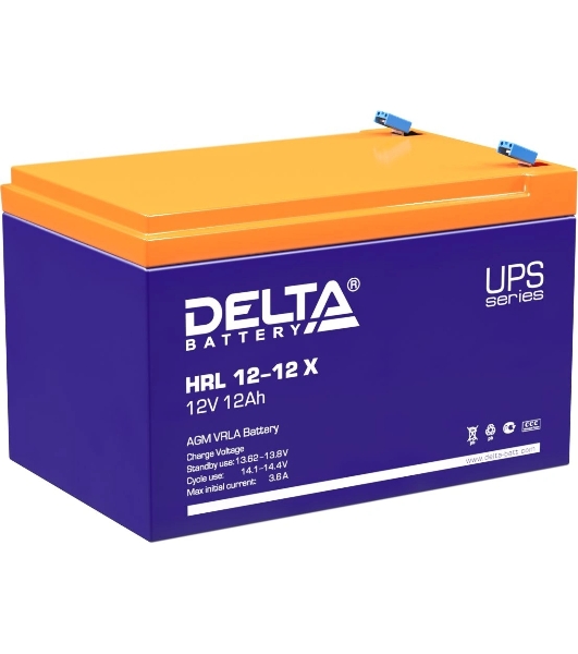 Батарея Delta HRL 12-12 X (12А\ч, 12В) свинцово- кислотный аккумулятор