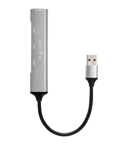 Переходник USB 3.0 -->USB3.0+3 USB2.0, Aluminum Shell, 0.2м Telecom TA308U