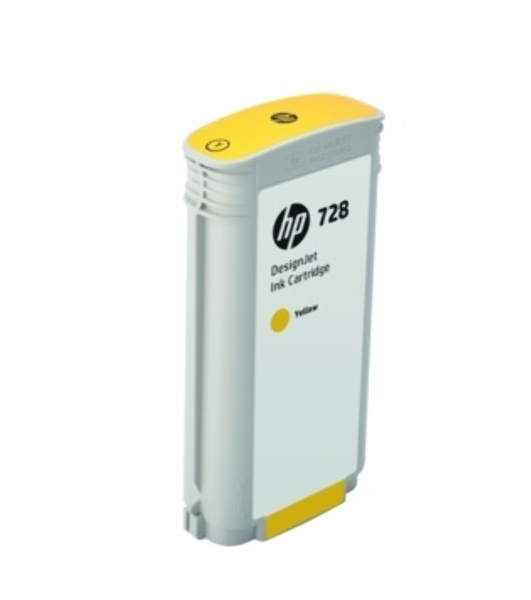 Картридж струйный HP 728 с желтыми чернилами для принтеров Designjet, 130 мл
