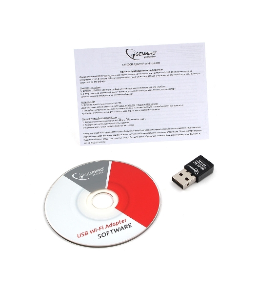 Сетевой двухдиапазонный Wi-Fi мини USB-адаптер Gembird 600 Мбит, USB, 802.11b/g/n/ac/а