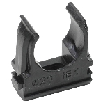 Держатель с защелкой CF20 IEK черный CTA10D-CF20-K02-100, фото 1