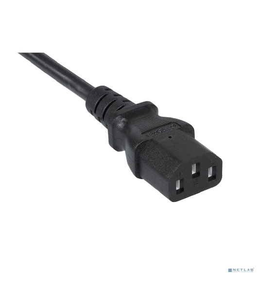 Кабель питания Cabeus PC-189-VDE-1.0-3M монитор-компьютер IEC 320 C13 - IEC 320 C14 (3x1.0), 3 м