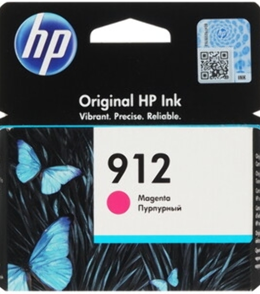 Картридж струйный HP 912 3YL78AE пурпурный (315стр.) для HP OfficeJet 801x/802x