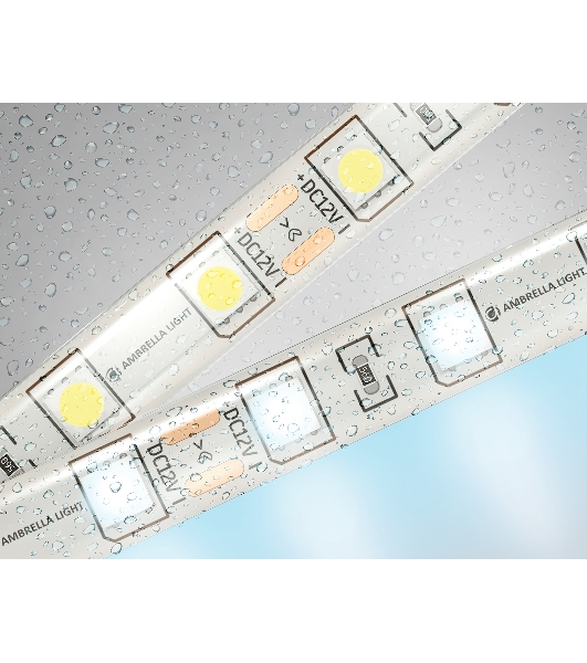 Светодиодная лента Ambrella light GS2103 5050 60Led/ 14.4W m/ 12V IP65 6500K/ 5000*10*2.87mm (2 конт.)