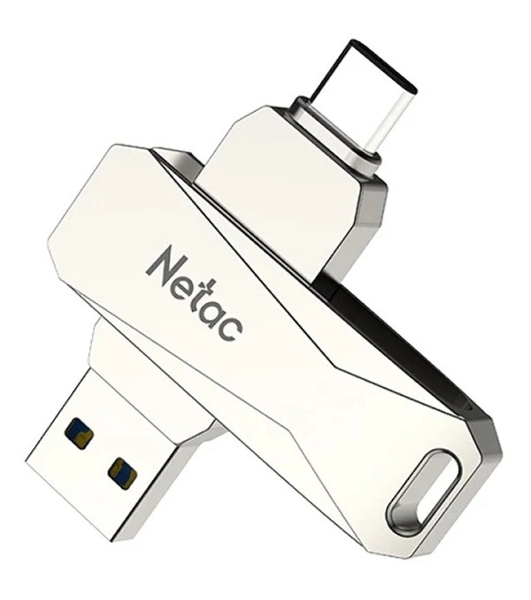 Флешка USB Netac U782C dual USB 3.0+TypeC 64Gb, retail version