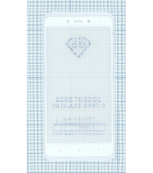 Защитное стекло 'Полное покрытие' для Xiaomi Redmi Note 4 белый