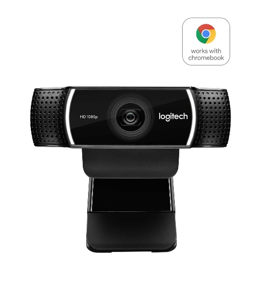 Веб-камера Logitech C922 Pro Stream 1920x1080, 30 кадр/с, USB Type-A, микрофон (2 шт, шумоподавление), автоматическая фокусировка, автоосвещение, универсальное крепление