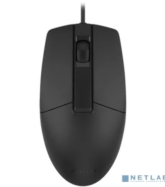 Мышь проводная A4Tech OP-335S черный, 1200 dpi, USB, кнопки - 3