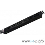 Аксессуар ЦМО Блок розеток Rem-10 без шнура с инд., 10 IEC 60320 C13, вход IEC 60320 C14, 10A, алюм., 19' (R-10-10C13-I-440-Z), фото6