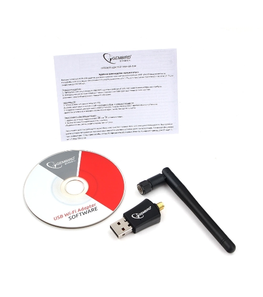 Сетевой двухдиапазонный Wi-Fi USB-адаптер Gembird 600 Мбит, USB, 802.11b/g/n/ac/а