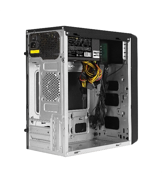 Компьютерный корпус Minitower ExeGate mEVO-7805-XP400 (mATX, БП XP400 с вент. 12см, 2*USB+1*USB 3.0, аудио, черный, с 2*RGb подсветкой)