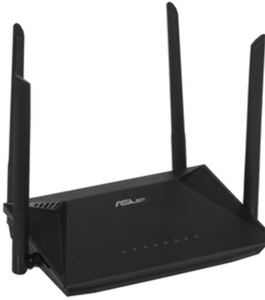 Роутер ASUS RT-AX53U 802.11b/g/n/ac/ax, до 574 + 1201 Mbps, 2,4 + 5 гГц, 4 антенны, USB