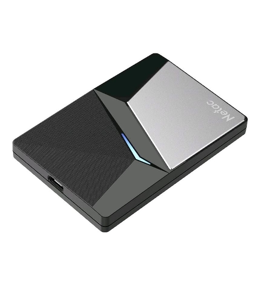 Внешний SSD Netac Z7S, 480 Gb, USB 3.2 Gen 2 Type-C, R/W 550/480, черный