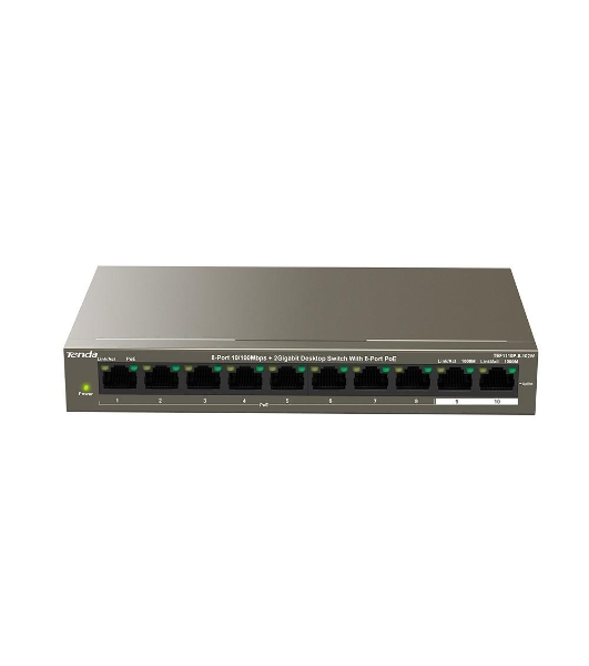 Коммутатор Tenda TEF1110P-8-102W 8PORT 100M 8POE