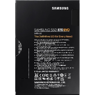 Накопитель SSD Samsung 870 EVO, 4TB, SATA III, 2.5', R/W 560/530